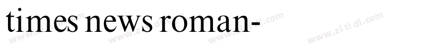 times news roman字体转换